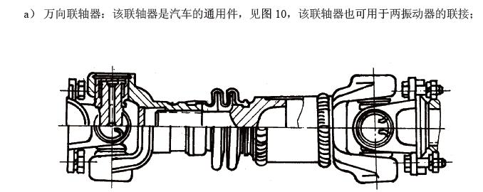 電動(dòng)機(jī)通過(guò)聯(lián)軸器直接驅(qū)動(dòng)振動(dòng)器，見(jiàn)圖9